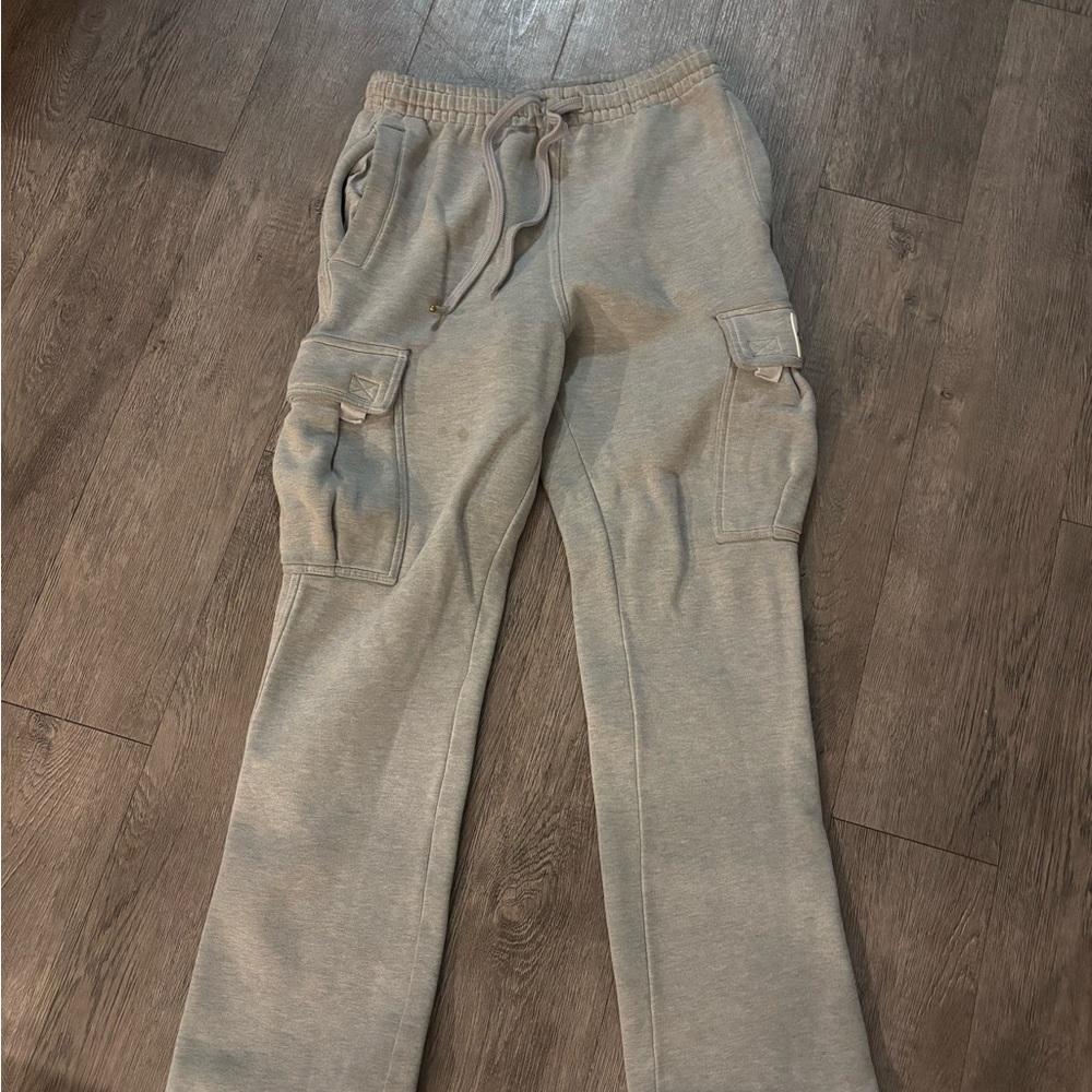 Gray Cargo Sweatpants